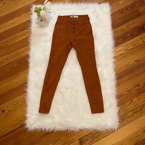 Old Navy corduroy denim. Size 0. Burt orange
